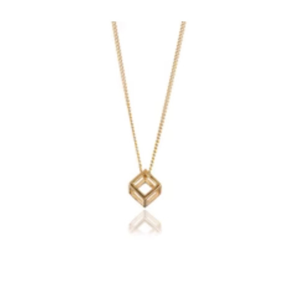 NWT WA Studios Floating Cube Necklace